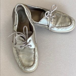 Sperry Gold Leather Loafer